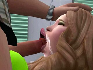 Swollen-Lip Whore's Mind-Blowing Sloppy Blowjob Tease