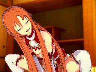 asuna's unexpected pov sex in village room online