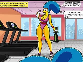 Big butt milf shines in Simpsons anime parody