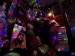 Goth Babe Delivers Christmas Footjob