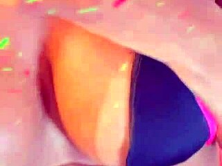 How many thrusts from this brunette to finish?