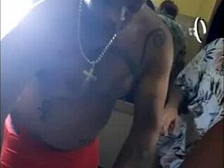 Brazilian Teen Rides Cock At Christmas Party