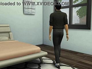 Stepdad Stepdaughter Share Intimate Moment