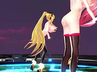 Ever seen a 3d animated blowjob with big boobs?