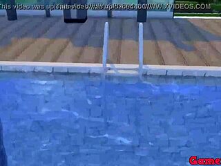 Naruto Hentai: Madara Fucks Friend at Pool