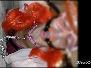 Sissy mariona itzel lunática sucking huge dildos hard