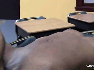 What’s behind her juicy ebony pounding session?