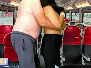 Hot sex unfolds on a train in stunning 4K preview.