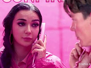 Pink Confinement Blowjob with Big Cock