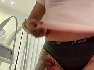 Blonde Tease Strips Down And Dresses Up