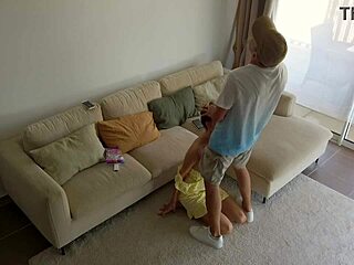 Caught with Uncle, Petite Asian Teen