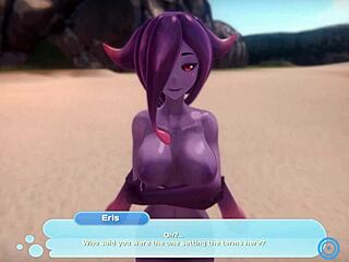 Monster Trapped by Seductive Slime Girl