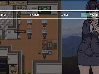 Stressed Secretary Unwinds with a Sultry Yoga Session