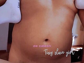 Petite Slave Begs for Cum in Tight Hole