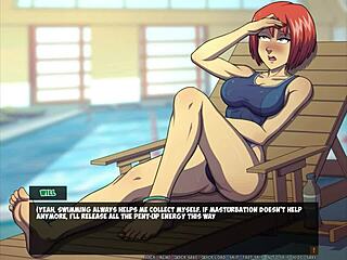 subtle pool tease with anime babes fucking