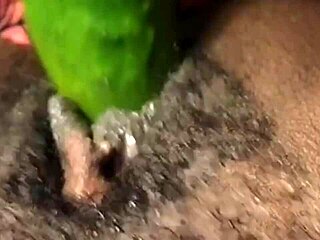 Cyndy Blackslave’s Cucumber Squirt Fuck