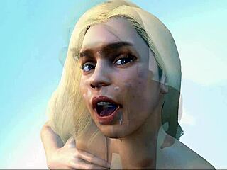 emilia clarke’s face dripping with cum fantasy