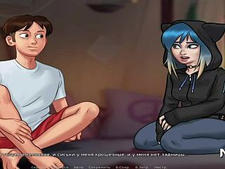 Provocative Anime Teen Stripped For Creampie