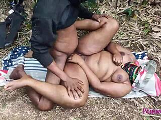 Fat Ass Getting Worked Hard in the Village Bush