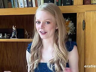 Blonde's kinky solo tease delights