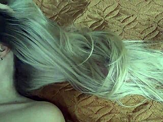Blonde hair fetish cum dripping on head