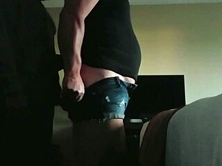 Nikki Swallow's Sneaky Anal From Behind Surprise