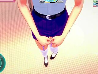 Daring outdoor orgasm lessons in hentai gameplay