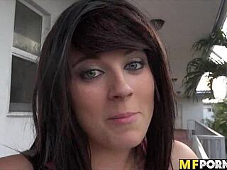 emo brunette in intimate pov