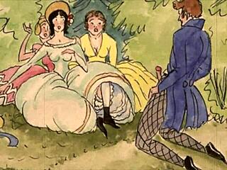 Retro anime erotic TV cartoons
