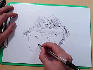 Girls Share Creative Sketch Moment
