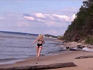 Blonde's Public Passion Unleashed