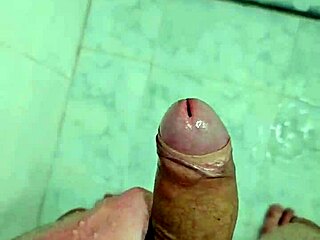 young brazilian twink jerking off in shower