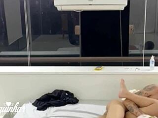 Tattooed Brunette Fucked Hard by Monster Cock in Public
