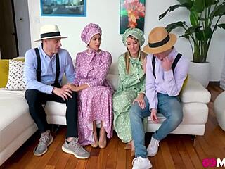 Amish Stepmoms Swapping Dicks For Fun