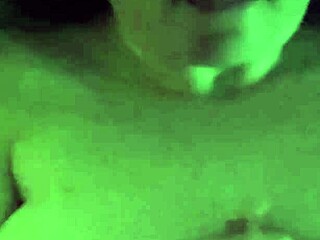 sliding cock across her face with daring tease