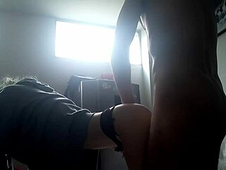 Petite Girlfriend Fucked in Cute Panties Morning