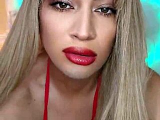 Trans Babe In Red Fucked Hard Without Mercy