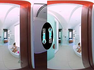 WetVR Creeper Fills Step Sister In VR Bath