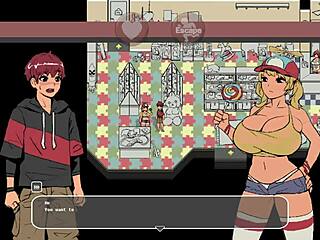 Fuck Big-Boobed Woman in Animated Gameplay