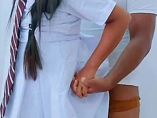 POV Asian Teen Couple's Balloon Play