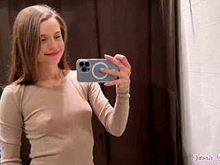 Crossdressing Babe's Sheer Tease Revealed