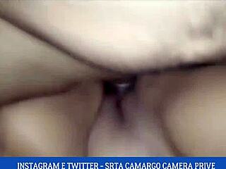 My huge-ass girlfriend rubbed her creampie on me
