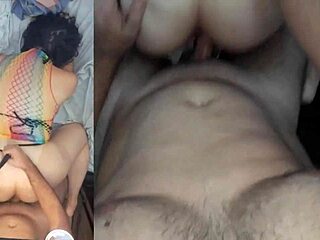 Brunette’s Curves Spanked in Action