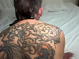 Tattooed milf rides young stud on first date