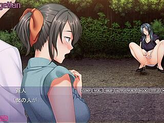 hiroto’s wife moans beyond the wall outdoors