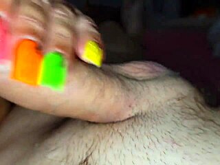 Blonde’s Crazy Legs Tease In Close-Up Fetish Clip