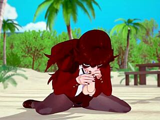Girlfriend's Fierce FNF Blowjob Animation
