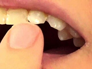 Mouth vore close up with fifi foxx eating gummy bears