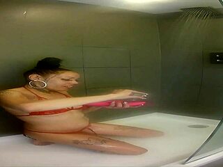 shower toy teasing with mrs jollies