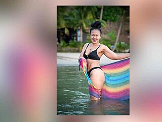 tropical nights tempt with a seductive photoshoot under starry skies